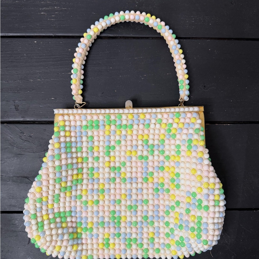 Vintage Multicolor Beaded Women's Bag